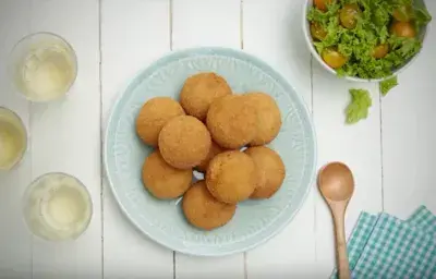 Bombas de papa al horno