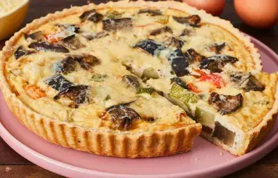 Quiche de Zucchini, Berenjena y Pimiento