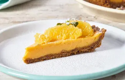 Pie de zanahoria y naranja