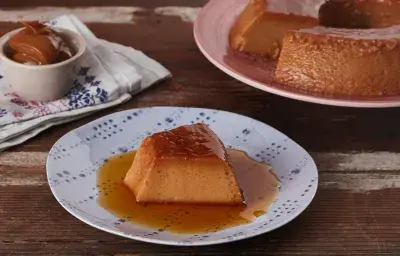 Flan de manjar